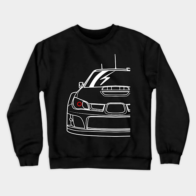 SUBIE Ralyy Car Crewneck Sweatshirt by HSDESIGNS